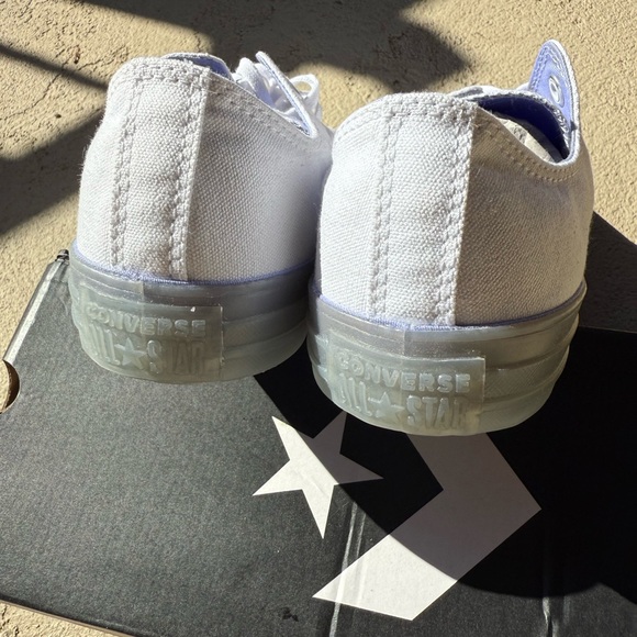 NIB Converse ALL STAR‎ White translucent gray sole - ice -TWILIGHT PULSE NEW 9.5 - Picture 11 of 13